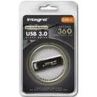 Integral 256GB Secure 360 Secure Lock II Encrypted USB 3.0 Flash Drive - 80MB/s