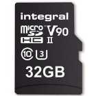 Integral 32GB UltimaPro X2 microSD Card (SDHC) UHS-II U3 V90 8K - 280MB/s