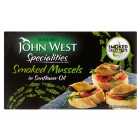 John West Smoked Mussels In Sunflower Oil (85g) 65g