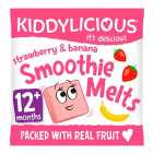 Kiddylicious Strawberry & Banana Smoothie Melts Baby Snacks 6g