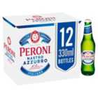 Peroni Nastro Azzurro Beer Lager Bottles 12 x 330ml