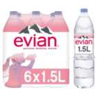 Evian Still Mineral Water 6 x 1.5L