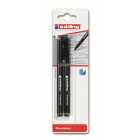 Edding Fineliner Pen Black Ink 2 per pack