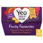 Yeo Valley Organic Fruity Favourites Yoghurts 4 x 110g
