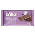 Kallo Organic Milk Chocolate Rice Cake Thins 90g
