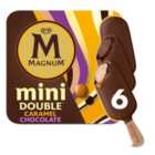Magnum Mini Double Chocolate & Double Caramel Ice Cream Sticks 6 x 60ml