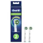 Oral-B CrossAction Toothbrush Heads - White 2 per pack