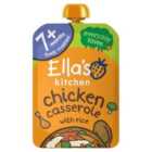 Ella's Kitchen Chicken & Rice Casserole Baby Food Pouch 7+ Months 130g