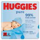 Huggies Pure 99% Water Baby Wipes, Jumbo Pack 12 x 56 per pack