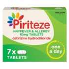 Piriteze Hayfever & Allergy Relief Antihistamine Cetirizine 7 Tablets 7 per pack