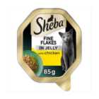 SHEBA Fine Flakes Cat Tray with Chicken in Jelly 85g