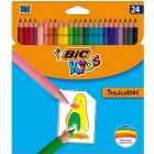 BIC Kids Tropicolors Colouring Pencils Wallet of 24 24 per pack