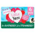 Yeo Valley Little Yeos Organic Fromage Frais Strawberry & Raspberry 6 x 45g