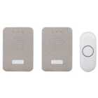 Byron DBY-22324UK Wireless Doorbell Kit with Portable & Plug-In Chime - 150m