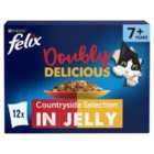 Felix Doubly Delicious 7+ Meaty Selection in Jelly Wet Cat Food 12 x 100g