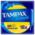 Tampax Compak Regular Tampons 18 per pack