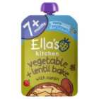 Ella's Kitchen Vegetable & Lentil Bake Baby Food Pouch 7+ Months 130g