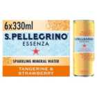 San Pellegrino Essenza Sparkling Water Tangerine & Strawberry 6 x 330ml