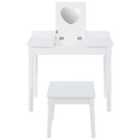 Children's Dressing Table & Chair - White