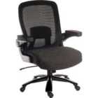 Teknik Office Hercules Heavy Duty Executive Chair with Mesh Backrest & Flip Up Arms - Black