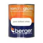 Berger Non-Drip Gloss Paint – White, 750ml