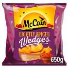 McCain Lightly Spiced Potato Wedges Frozen 650g