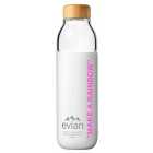 Evian SOMA Travel Glass Water Bottle Designer Christmas Gift Pink 500ml
