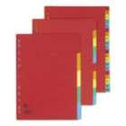 5 Star Office Dividers 10-Part Bright Colour A4 Assorted 10 per pack