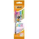 BIC Cristal Fun Assorted Ballpoint Pens Pouch of 4 4 per pack