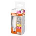 Osram Candle 40W LED Filament Frosted BC Dimmable Bulb