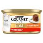 Gourmet Gold Savoury Cake Beef Wet Cat Food 85g