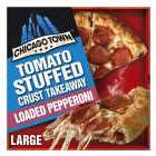 Chicago Town Takeaway Stuffed Crust Pepperoni Large Pizza 645g
