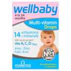Vitabiotics Wellbaby Multivitamin Vitamins & Minerals Drops 4-12mnths 30ml