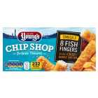 Young's Chip Shop 8 Battered Fish Fingers Frozen 200g