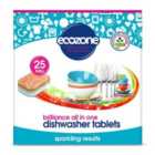 Ecozone Brilliance All In One Dishwasher Tablets 25 per pack