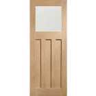 XL Joinery Messina Glazed Oak 8 Panel Pre Finished Internal Door - 1981 x 762mm