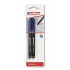 Edding Fineliner Pen Blue Ink 2 per pack