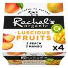 Rachel's Organic Luscious Fruits Peach & Mango 4 x 110g