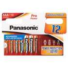 Panasonic Pro Power AAA Batteries Alkaline 12 per pack
