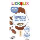 Lickalix Organic Simply Chocolate Ice Lollies 3 per pack