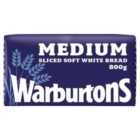 Warburtons Medium Sliced White 800g
