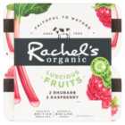 Rachel's Organic Luscious Fruits Rasp/Rhubarb 4 x 110g