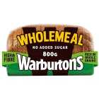 Warburtons Wholemeal Sliced Medium 800g