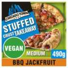 Chicago Town Takeaway Vegan Stuffed Crust Sticky BBQ Jackfruit Medium Pizza 490g
