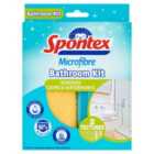 Spontex Microfibre Bathroom Kit 2 per pack