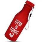 Aquarius Sportz Water Bottle "Gym and Tonic" - Red