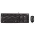 Logitech MK120 Wired Keyboard and Mouse Desktop, Black