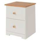 Contino 2 Drawer Petite Bedside Cabinet