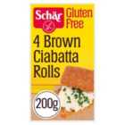 Schar Gluten Free Brown Ciabatta Rolls 4 per pack