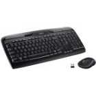 Logitech MK330 Wireless Keyboard and Mouse Deskset, Black